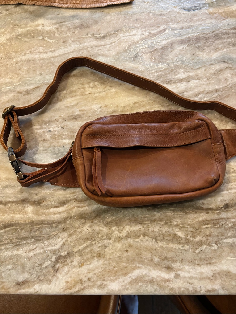 Able Aminta leather Belt Bag
